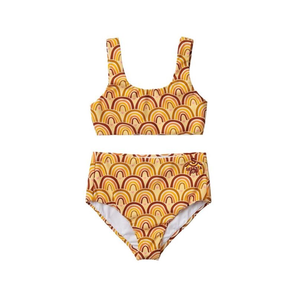 Seaesta Surf Girls  Sea Arches Retro Mango Two Piece Swimsuit, Yellow
